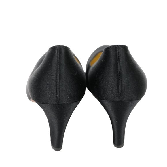 New Vintage Salvatore Ferragamo Pumps Heels Italy Women's 6 Black Dress Formal - Picture 6 of 16